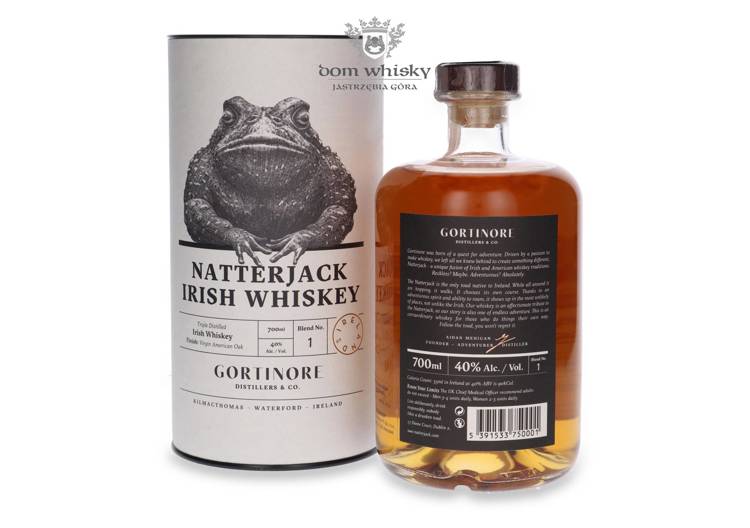 Natterjack Irish Whiskey /Tuba/ 40%/ 0,7l