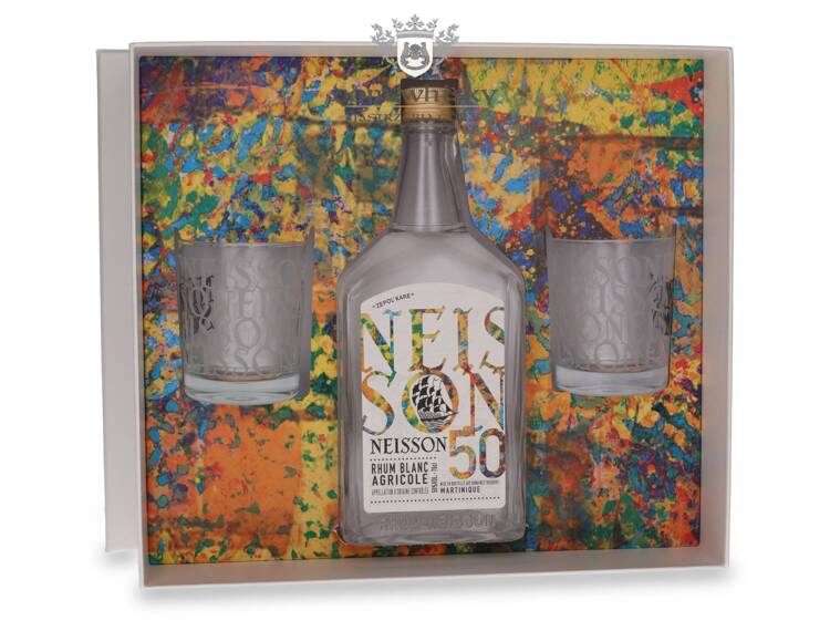 Neisson Rhum Blanc Agricole Martinique Rum + 2 szklanki / 50% / 0,7l