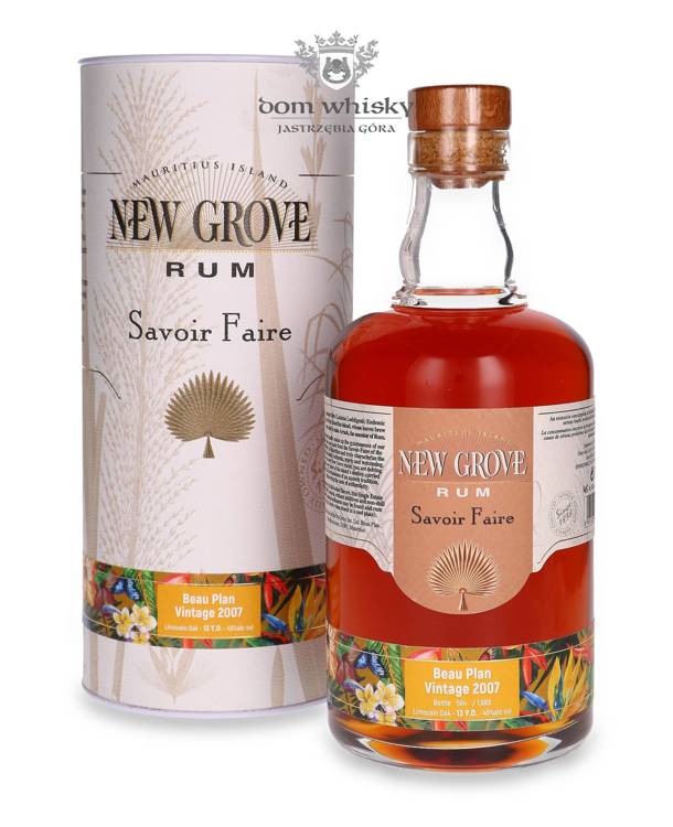 New Grove Savoir Faire Beau Plan Vintage 2007 Mauritius Rum / 45% / 0,7l