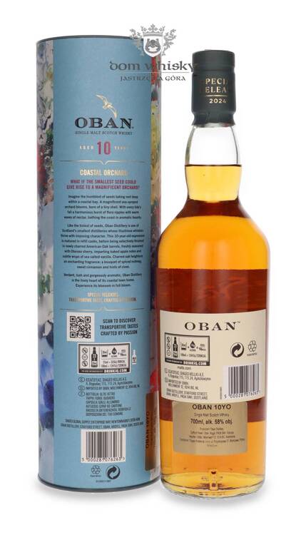 Oban 10-letni, Costal Orchard, 2024 Special Release / 58%/ 0,7l	