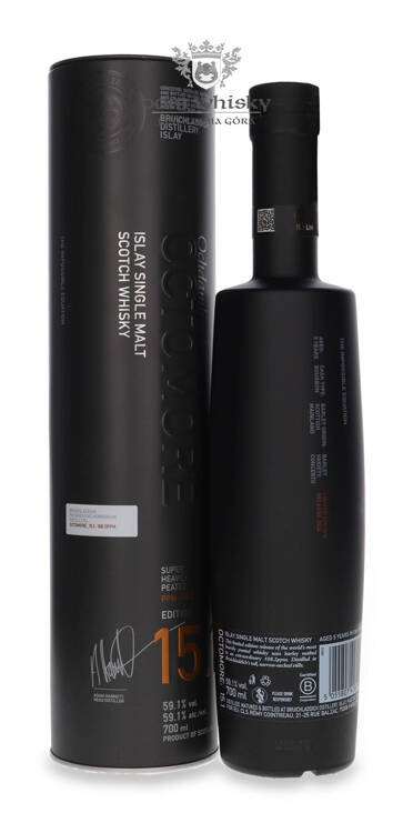 Octomore Edition:15.1 Super Heavily Peated (108,2 ppm) /59,1%/ 0,7l + zestaw degustacyjny  