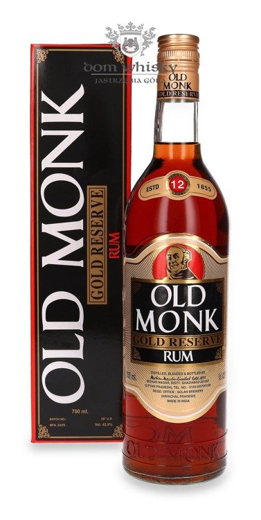 Old Monk Gold 12 letni (Indie) / 42,8% / 0,7l