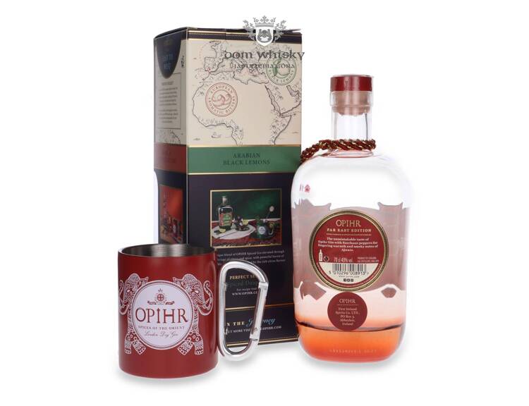 Opihr London Dry Gin Far East Edition + Travel Mug / 43%/ 0,7l