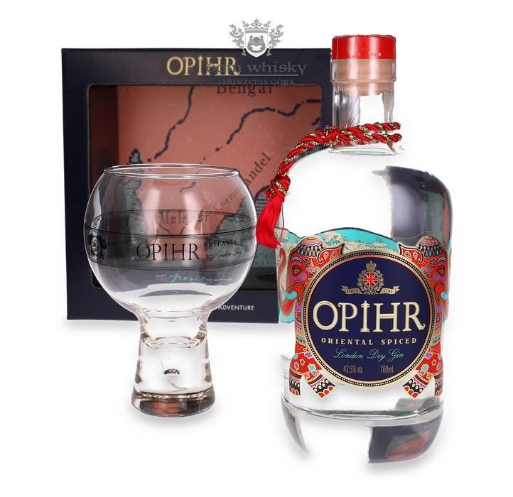 Opihr Oriental Spiced London Dry Gin + szklanka / 42,5% / 0,7l