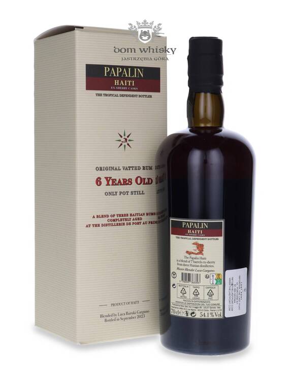 Papalin 6-letni Haiti Rum ( Bottled 2023) Ex-Sherry Casks / 54,1% / 0,7l