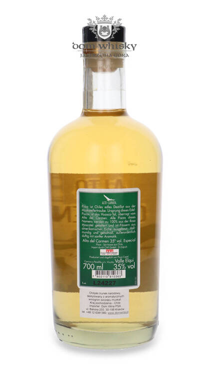 Pisco Alto del Carmen Especial (Chile) / 35% / 0,7l