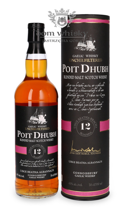Poit Dhubh 12 letni Blended Malt Whisky / 43% / 0,7l