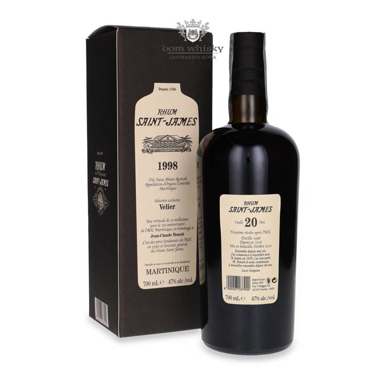 Rhum Saint James 1998 Tres Vieux Agricole Rum / 47% / 0,7l