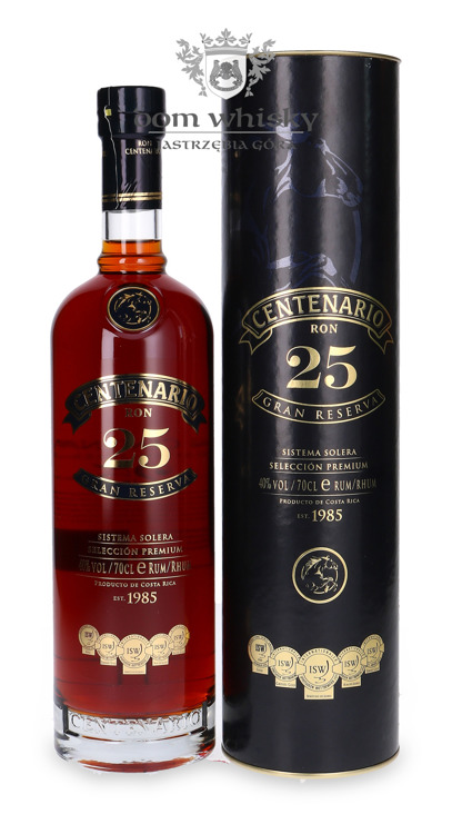 Ron Centenario 25 Gran Reserva Sistema Solera  /Tuba/ 40% / 0,7l