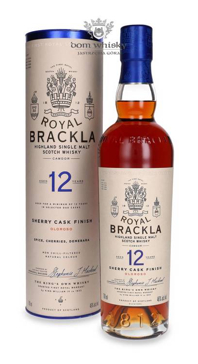 Royal Brackla 12-letnia Oloroso Sherry Cask Finish / 46%/ 0,7l