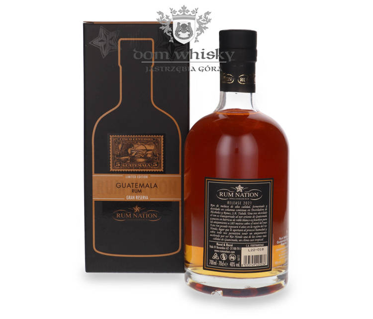 Rum Nation Guatemala Gran Reserva / 40% / 0,7l