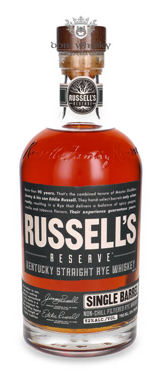 Russell’s Reserve Single Barrel Straight Rye Whiskey /52%/ 0,75l	