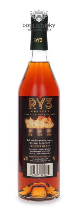 Ry3 Rye Whiskey Cask Strength Toasted Babbel Finish / 60,8%/ 0,7l