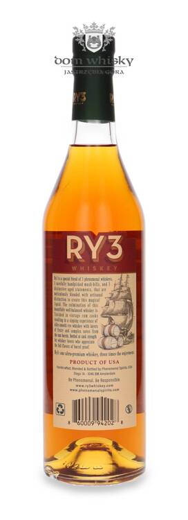 Ry3 Rye Whiskey Cask strength Rum Cask Finish / 58,6%/ 0,7l