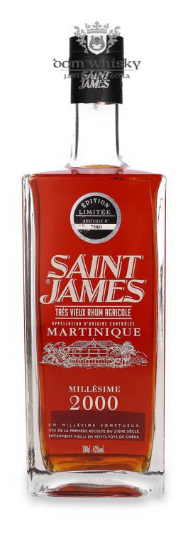 Saint James 2000 - Millésime Edition Limitée / 43% / 1,0l