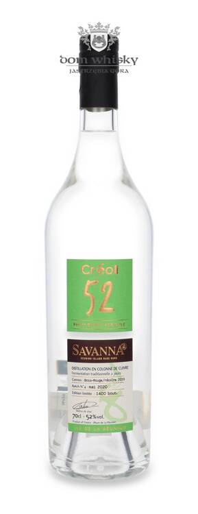 Savanna Créol 52 Rhum Blanc Agricole / 52% / 0,7l