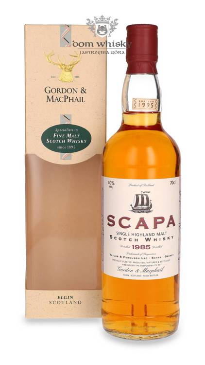 Scapa 1985 (Bottled 1995) Gordon & MacPhail / 40%/ 0,7l