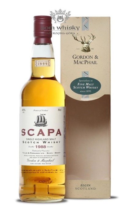 Scapa 1988 (Bottled 1999) Gordon & MacPhail / 40%/ 0,7l