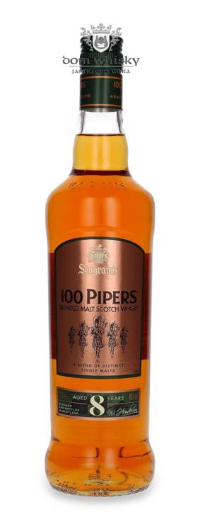 Seagram’s 100 Pipers 8-letnia Blended Malt Whisky / 40% / 0,7l	   