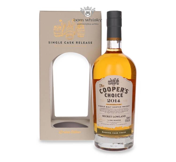 Secret Lowland 8-letni (D.2014, B.2022) Madeira Cask Finish, The Cooper’s Choice / 57%/ 0,7l