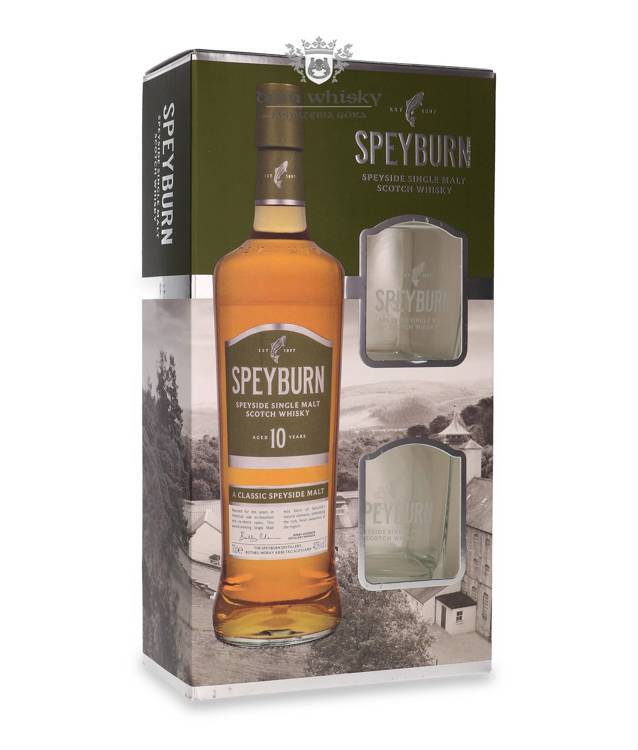 Speyburn 10-letni + 2 szklanki / 40% / 0,7l