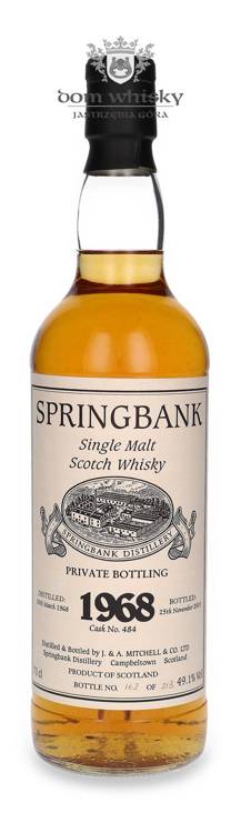 Springbank 1968 (Bottled 2003) Private Bottling Cask 484 / 49,1% / 0,7l