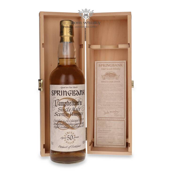 Springbank 50-letni Millennium Bottling / Wooden Box / 40,5% / 0,7l