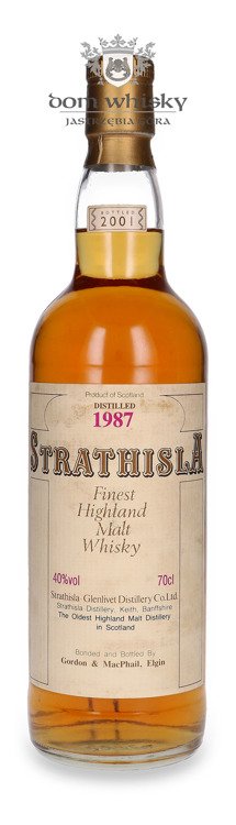 Strathisla 1987, (Bottled 2001) Gordon & MacPhail / 40% / 0,7l                                   