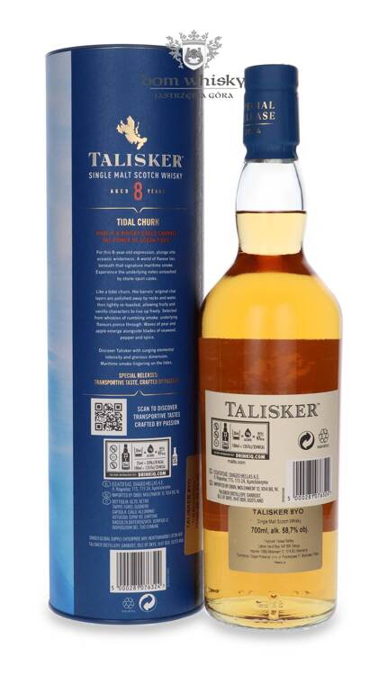 Talisker 8-letni, Tidal Churn, 2024 Special Release/ 58,7%/ 0,7l	