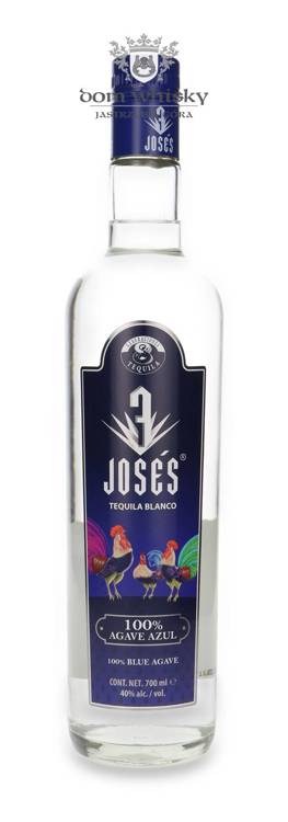 Tequila 3 Joses Blanco 100% Agave Azul  / 40% / 0,7l