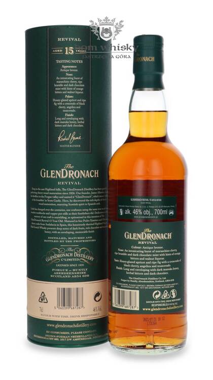 The GlenDronach Single Malt Scotch Whisky Revival 15-letni /46%/0,7