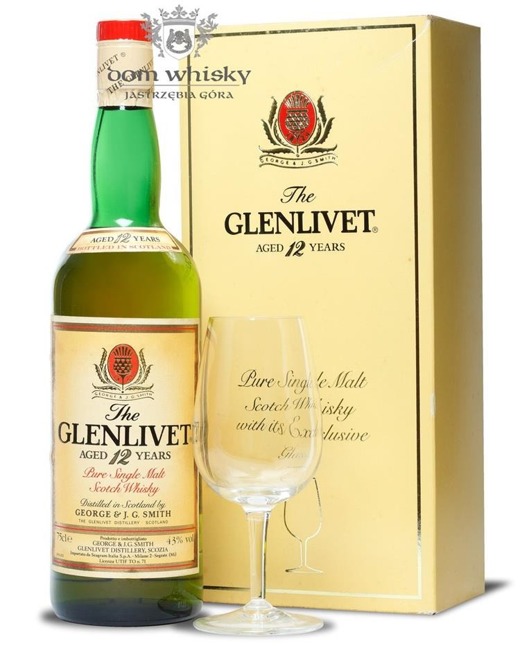 The Glenlivet 12-letni (Bottled 1980s) Kieliszek gratis / 43% / 0,75l