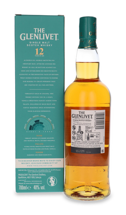 The Glenlivet 12-letni Double Oak / karton / 40% / 0,7l