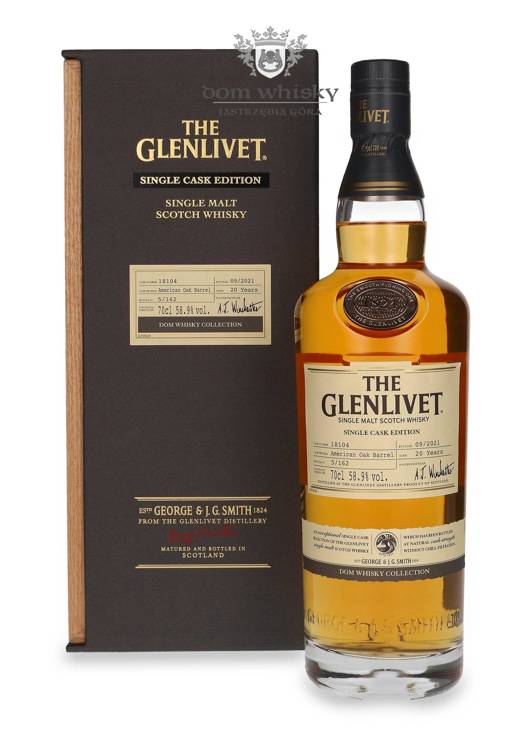 The Glenlivet 20-letni American Oak Barrel Dom Whisky Collection /bez opakowania/ 58,9%/ 0,7l