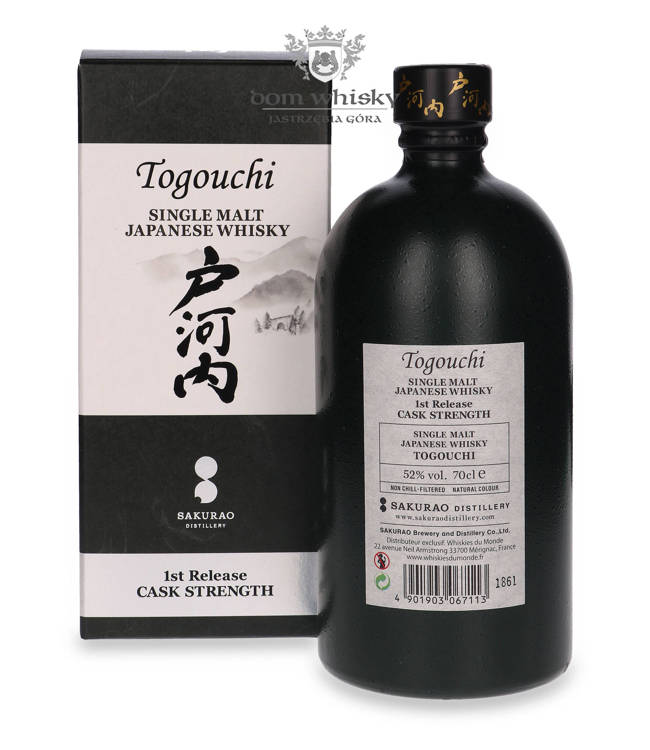 Togouchi 1st Release Cask Strength Japanese Whisky / 52%/ 0,7l