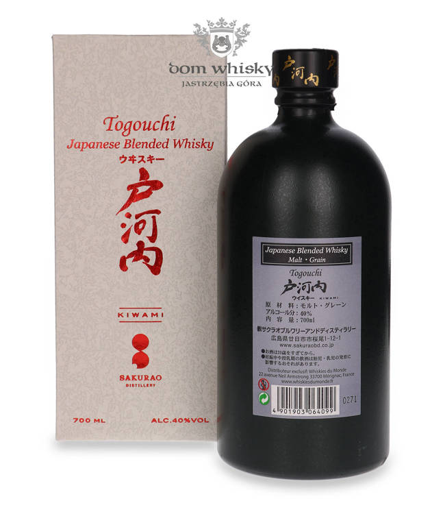 Togouchi Kiwami Japanese Blended Whisky /40%/ 0,7l	