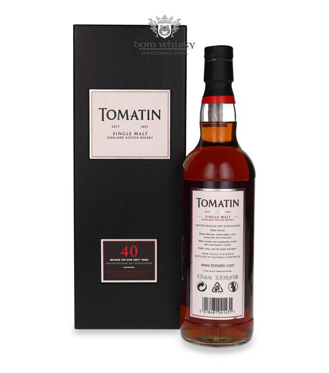 Tomatin 40-letni Limited Release 1967 Distilation / 42,9% / 0,7l