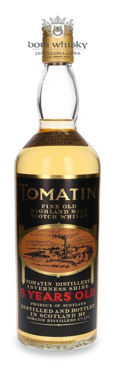 Tomatin 5-letni (Bottled 1970s/1980s) / 43% / 0,75l	 