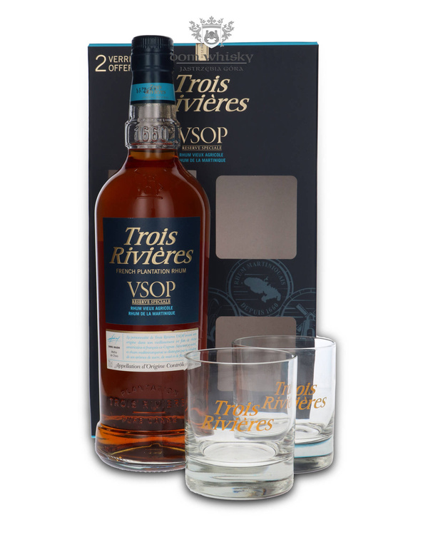 Trois Rivieres VSOP Reserve Speciale Vieux Agricole + 2 szklanki / 40% / 0,7l