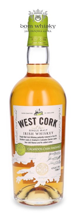West Cork Single Malt Calvados Cask Finished / 43%/ 0,7l	