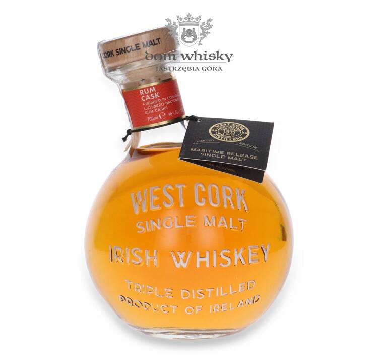 West Cork Single Malt Rum Cask Finished Maritime Release / 46%/ 0,7l