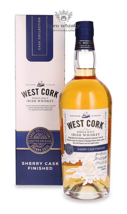 West Cork Single Malt Sherry Cask Finish / 43%/ 0,7l	