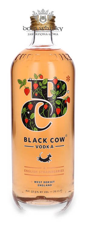 Wódka Black Cow Vodka & Strawberry / 37,5% / 0,7l