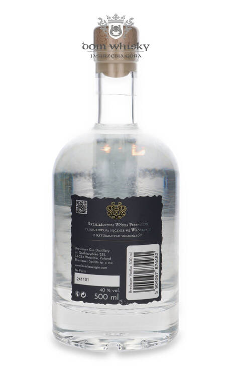 Wódka Breslauer Vodka Nuts Czysta Pszeniczna / 40% / 0,5l