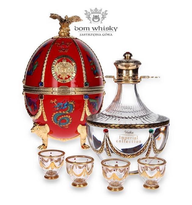 Wódka Imperial Collection Fabergé Ei Rpt mit Drachen / 40% / 0,7l