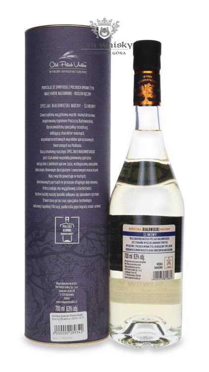 Wódka Specjał Białowieski Mocny Śliwkowy / 63% / 0,7l