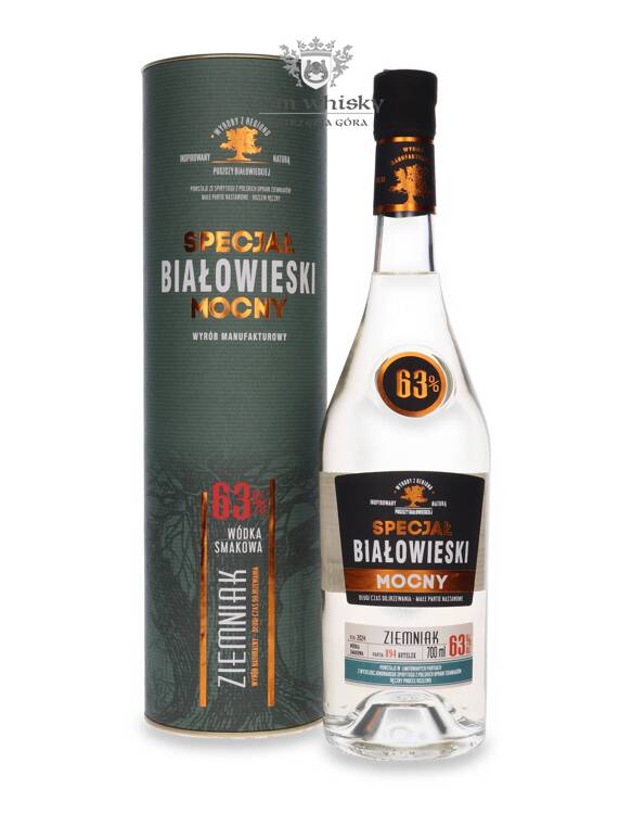 Wódka Specjał Białowieski Mocny Ziemniak / 63% / 0,7l