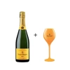 Szampan Veuve Clicquot Yellow Label Brut / 12% / 0,75l + kieliszek Veuve Clicquot